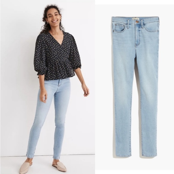 🔥 FINAL PRICE ✨ MADEWELL ✨ 11” Roadtripper Light Wash Jeans LIKE NEW! Size 26 - Picture 3 of 8